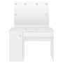 Makeup dressing table with LED lights white MDF 110x55x145 cm by vidaXL, Bedroom Dressers - Ref: Foro24-331546, Price: 307,99...