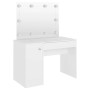 Makeup dressing table with LED lights white MDF 110x55x145 cm by vidaXL, Bedroom Dressers - Ref: Foro24-331546, Price: 307,99...