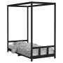 Estructura de cama para niños madera de pino negro 90x190 cm de vidaXL, Cunas y camas para niños - Ref: Foro24-834518, Precio...