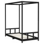 Estructura de cama para niños madera de pino negro 90x190 cm de vidaXL, Cunas y camas para niños - Ref: Foro24-834518, Precio...