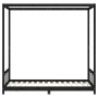 Estructura de cama para niños madera de pino negro 90x190 cm de vidaXL, Cunas y camas para niños - Ref: Foro24-834518, Precio...