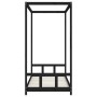 Estructura de cama para niños madera de pino negro 90x190 cm de vidaXL, Cunas y camas para niños - Ref: Foro24-834518, Precio...