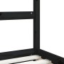 Estructura de cama para niños madera de pino negro 90x190 cm de vidaXL, Cunas y camas para niños - Ref: Foro24-834518, Precio...