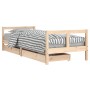 Children's bed frame with pine wood drawers 80x200 cm by vidaXL, Cribs and beds for children - Ref: Foro24-834405, Price: 118...