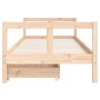 Children's bed frame with pine wood drawers 80x200 cm by vidaXL, Cribs and beds for children - Ref: Foro24-834405, Price: 118...