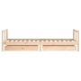 Children's bed frame with pine wood drawers 80x200 cm by vidaXL, Cribs and beds for children - Ref: Foro24-834405, Price: 118...