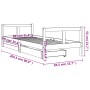 Children's bed frame with pine wood drawers 80x200 cm by vidaXL, Cribs and beds for children - Ref: Foro24-834405, Price: 118...