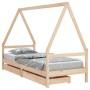 Estructura de cama para niños con cajones madera pino 80x200 cm de vidaXL, Cunas y camas para niños - Ref: Foro24-834465, Pre...