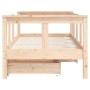 Children's bed frame with pine wood drawers 70x140 cm by vidaXL, Cribs and beds for children - Ref: Foro24-834411, Price: 110...