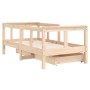 Children's bed frame with pine wood drawers 70x140 cm by vidaXL, Cribs and beds for children - Ref: Foro24-834411, Price: 110...