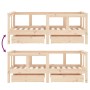 Children's bed frame with pine wood drawers 70x140 cm by vidaXL, Cribs and beds for children - Ref: Foro24-834411, Price: 110...