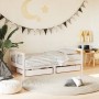 Children's bed frame and white pine wood drawers 80x160 cm by vidaXL, Cribs and beds for children - Ref: Foro24-834415, Price...