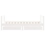 Children's bed frame and white pine wood drawers 80x160 cm by vidaXL, Cribs and beds for children - Ref: Foro24-834415, Price...