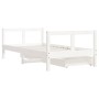 Estructura cama infantil y cajones madera pino blanco 80x160 cm de vidaXL, Cunas y camas para niños - Ref: Foro24-834415, Pre...