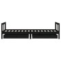 Children's bed frame with black pine wood drawers 80x200cm by vidaXL, Cribs and beds for children - Ref: Foro24-834407, Price...