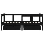 Estructura de cama niños con cajones madera pino negro 70x140cm de vidaXL, Cunas y camas para niños - Ref: Foro24-834413, Pre...