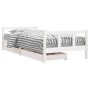 Estructura cama niños con cajones madera pino blanco 90x200 cm de vidaXL, Cunas y camas para niños - Ref: Foro24-834409, Prec...