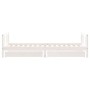 Children's bed frame with white pine wood drawers 90x200 cm by vidaXL, Cribs and beds for children - Ref: Foro24-834409, Pric...