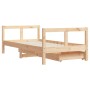 Children's bed frame with pine wood drawers 80x160cm by vidaXL, Cribs and beds for children - Ref: Foro24-834414, Price: 120,...