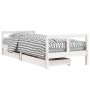 Estructura cama niños con cajones madera pino blanco 80x200 cm de vidaXL, Cunas y camas para niños - Ref: Foro24-834406, Prec...