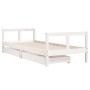 Estructura cama niños con cajones madera pino blanco 80x200 cm de vidaXL, Cunas y camas para niños - Ref: Foro24-834406, Prec...