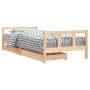 Estructura de cama para niños con cajones madera pino 90x200 cm de vidaXL, Cunas y camas para niños - Ref: Foro24-834408, Pre...