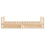 Estructura de cama para niños con cajones madera pino 90x200 cm de vidaXL, Cunas y camas para niños - Ref: Foro24-834408, Pre...