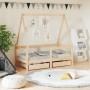 Estructura de cama para niños con cajones madera pino 70x140 cm de vidaXL, Cunas y camas para niños - Ref: Foro24-834471, Pre...