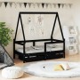 Children's bed frame with black pine wood drawers 70x140cm by vidaXL, Cribs and beds for children - Ref: Foro24-834473, Price...