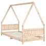 Estructura de cama para niños madera maciza de pino 90x200 cm de vidaXL, Cunas y camas para niños - Ref: Foro24-834498, Preci...