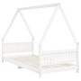 Estructura de cama para niños madera de pino blanco 90x200 cm de vidaXL, Cunas y camas para niños - Ref: Foro24-834499, Preci...