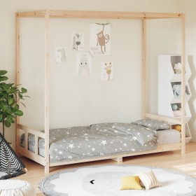 Children's bed frame solid pine wood 90x190 cm by vidaXL, Cribs and beds for children - Ref: Foro24-834516, Price: 134,99 €, ...