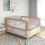 Barandilla de seguridad cama de niño gris taupe tela 160x25 cm de vidaXL, Barandillas de seguridad - Ref: Foro24-10221, Preci...