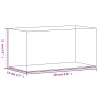 Caja de exposición acrílico transparente 24x12x11 cm