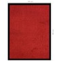 Rote Fußmatte 40x60 cm von vidaXL, Fußmatten - Ref: Foro24-331580, Preis: 16,99 €, Rabatt: %