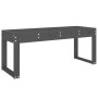 Garden bench solid gray pine wood 110x38x45 cm by vidaXL, garden benches - Ref: Foro24-825095, Price: 84,69 €, Discount: %