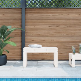 Garden bench solid white pine wood 80x38x45 cm by vidaXL, garden benches - Ref: Foro24-825087, Price: 75,79 €, Discount: %