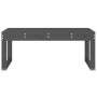 Garden bench solid gray pine wood 110x38x45 cm by vidaXL, garden benches - Ref: Foro24-825095, Price: 84,69 €, Discount: %