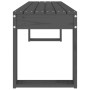 Garden bench solid gray pine wood 110x38x45 cm by vidaXL, garden benches - Ref: Foro24-825095, Price: 84,69 €, Discount: %