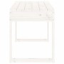 Banco de jardín madera maciza de pino blanco 80x38x45 cm de vidaXL, Bancos de jardín - Ref: Foro24-825087, Precio: 79,05 €, D...