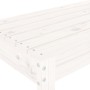 Banco de jardín madera maciza de pino blanco 80x38x45 cm de vidaXL, Bancos de jardín - Ref: Foro24-825087, Precio: 79,05 €, D...