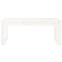 Solid white pine wood garden bench 110x38x45 cm by vidaXL, garden benches - Ref: Foro24-825094, Price: 84,94 €, Discount: %