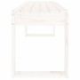 Banco de jardín madera maciza de pino blanco 110x38x45 cm de vidaXL, Bancos de jardín - Ref: Foro24-825094, Precio: 84,99 €, ...