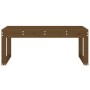 Solid pine wood garden bench in honey brown color, 110x38x45 cm. by vidaXL, garden benches - Ref: Foro24-825096, Price: 84,69...