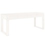 Solid white pine wood garden bench 110x38x45 cm by vidaXL, garden benches - Ref: Foro24-825094, Price: 84,94 €, Discount: %