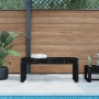 Garden bench solid black pine wood 110x38x45 cm by vidaXL, garden benches - Ref: Foro24-825097, Price: 64,23 €, Discount: %