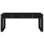 Garden bench solid black pine wood 110x38x45 cm by vidaXL, garden benches - Ref: Foro24-825097, Price: 52,62 €, Discount: %