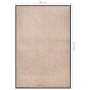 Beige Fußmatte 80x120 cm von vidaXL, Fußmatten - Ref: Foro24-331585, Preis: 38,05 €, Rabatt: %