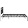 Estructura de cama con cabecero metal negro 160x200 cm de vidaXL, Camas y somieres - Ref: Foro24-353442, Precio: 121,68 €, De...