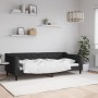 Black fabric sofa bed 90x200 cm by vidaXL, Beds and slatted bases - Ref: Foro24-354163, Price: 238,84 €, Discount: %